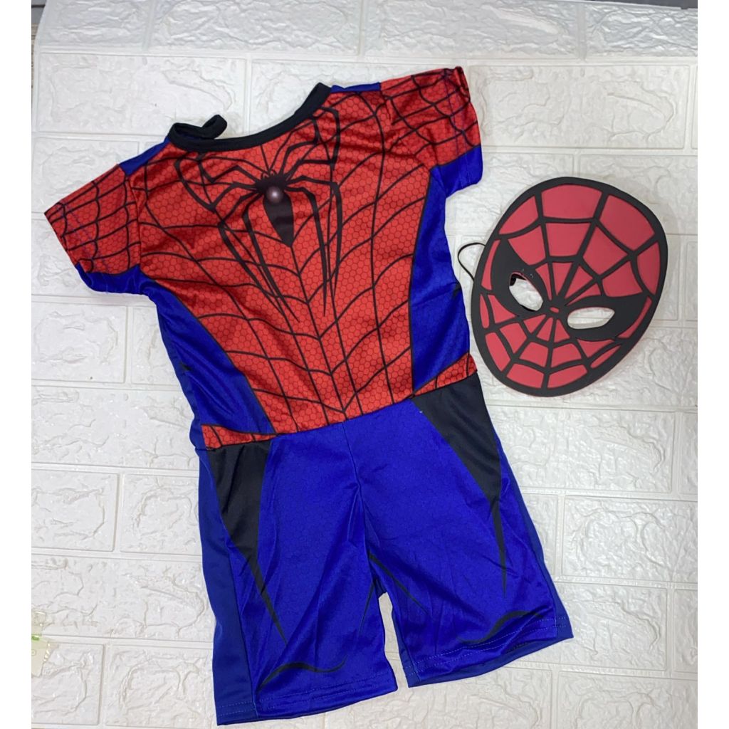 Fantasia Infantil Homem Aranha Com Mascara