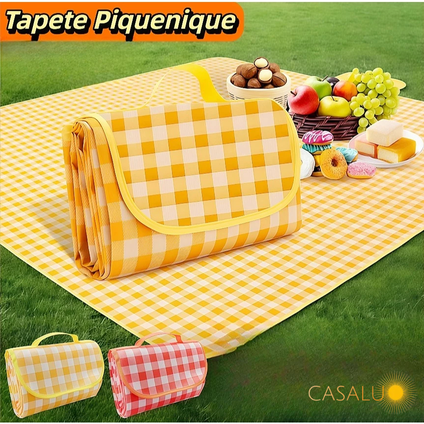 Tapete Piquenique Dobrável Impermeável À Prova 