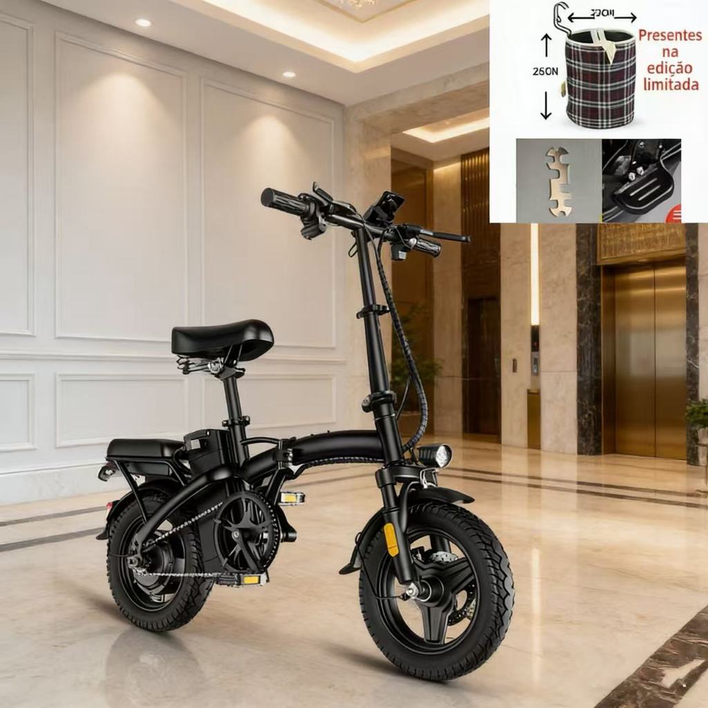 Bicicleta Elétrica NUDA Dobrável | Design Modern