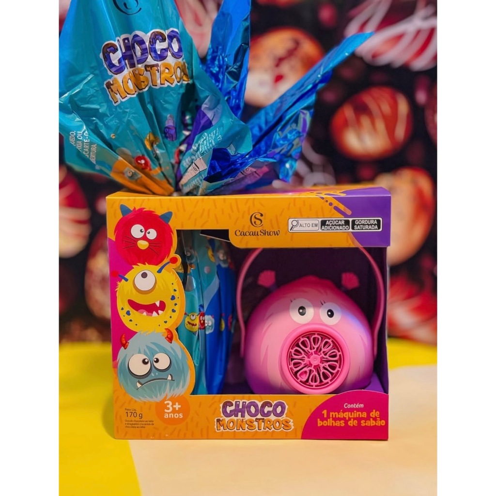 Ovo De Páscoa Ao Leite Chocomonstros Bolha De Sab