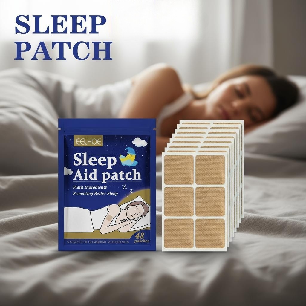 48 unidades de adesivo para sono calmante alivia o