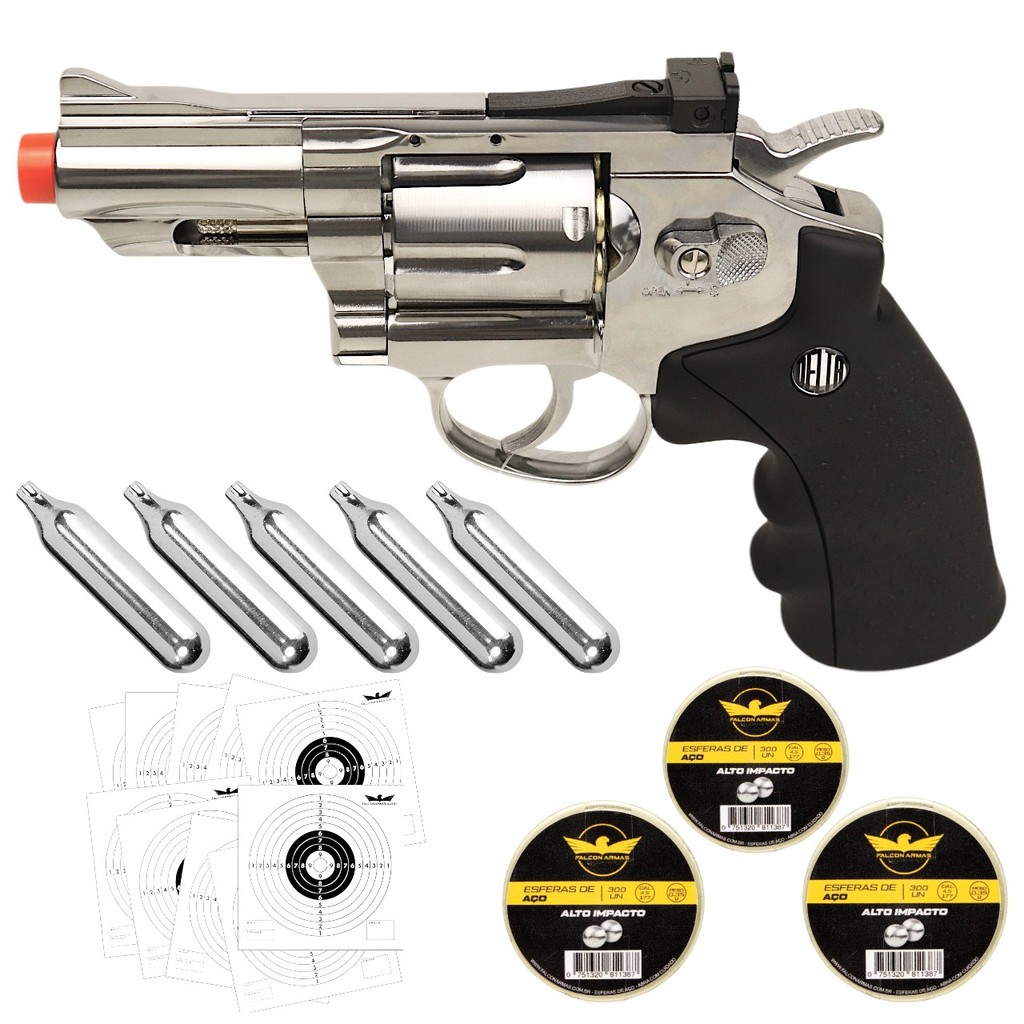 Revólver de Pressão Co2 Wingun Delta W708S 4,5mm