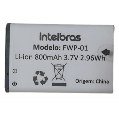 Bateria Intelbras FWP-01 para Telefone CFW8031 e C
