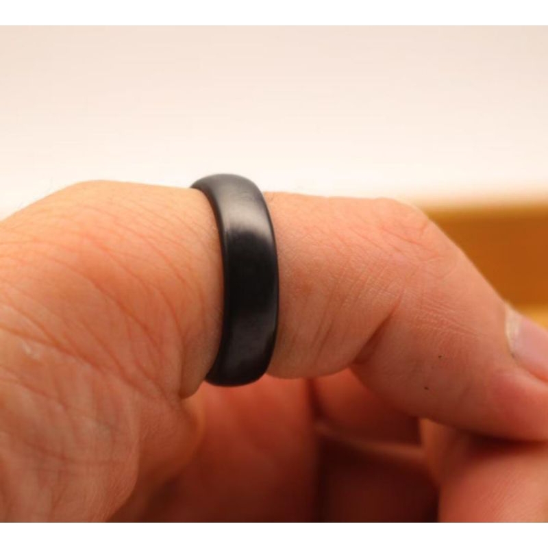 Anel de Tucum Legítimo Anel Fosco Preto Infantil 