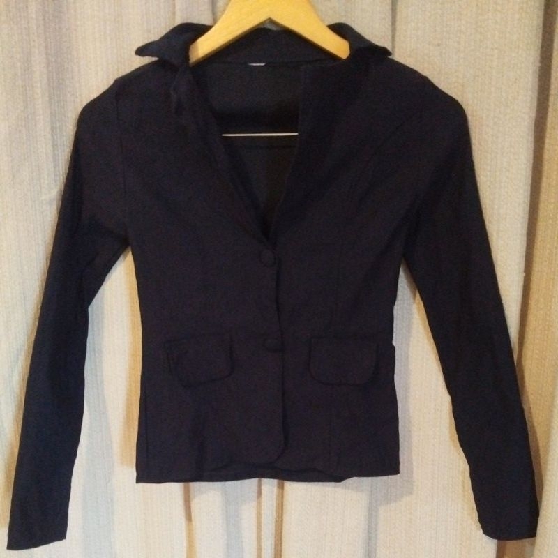 Blazer Feminino Infantil menina em Bengaline Azul 