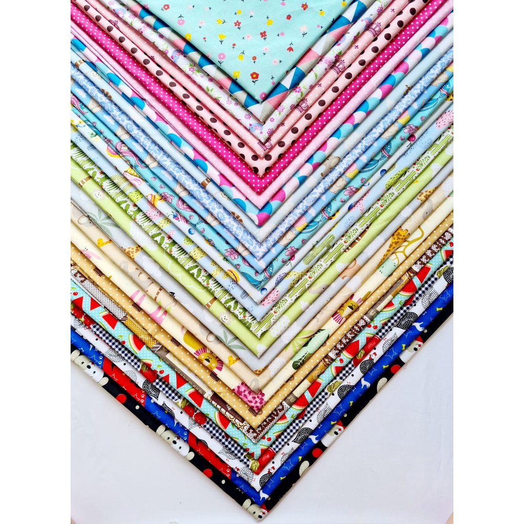 Kit Tecido Tricoline Estampado – 10 Cortes d