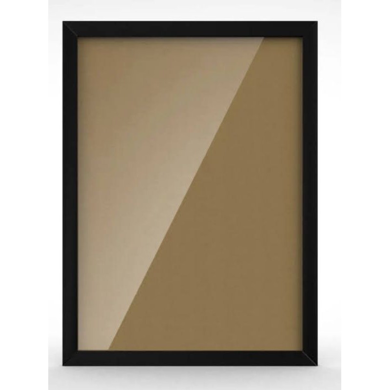 1 moldura A4 30×21 (PRETA) com acetato