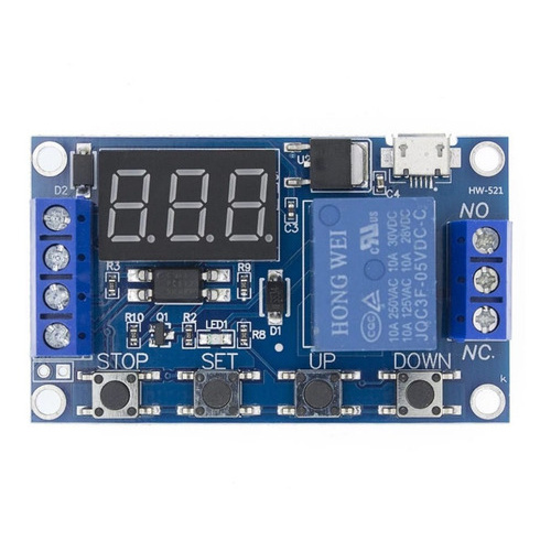 Relé Temporizador Digital Ajustável Timer P/ Cho