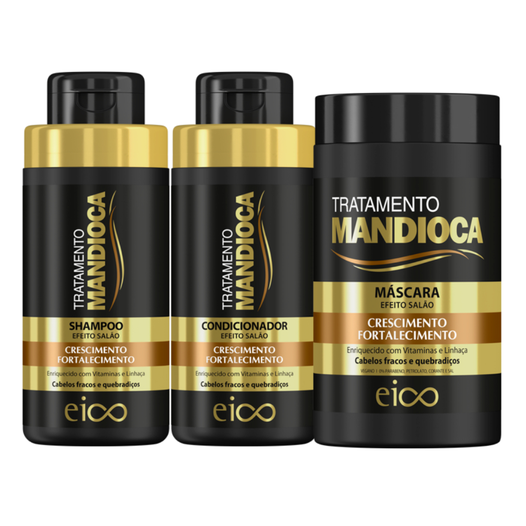 Eico Tratamento Mandioca Shampoo e Condicionador 4