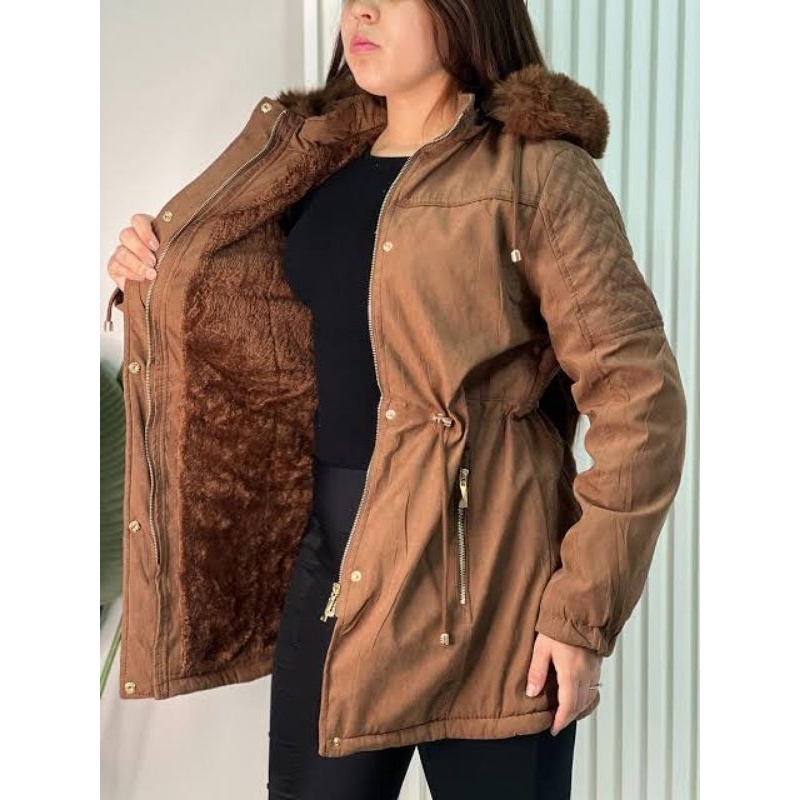 Jaqueta Parka  Bobojaco Casaco Sobretudo Feminino 