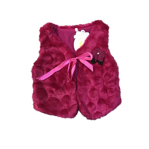 Colete Pelúcia Infantil Menina Luxo