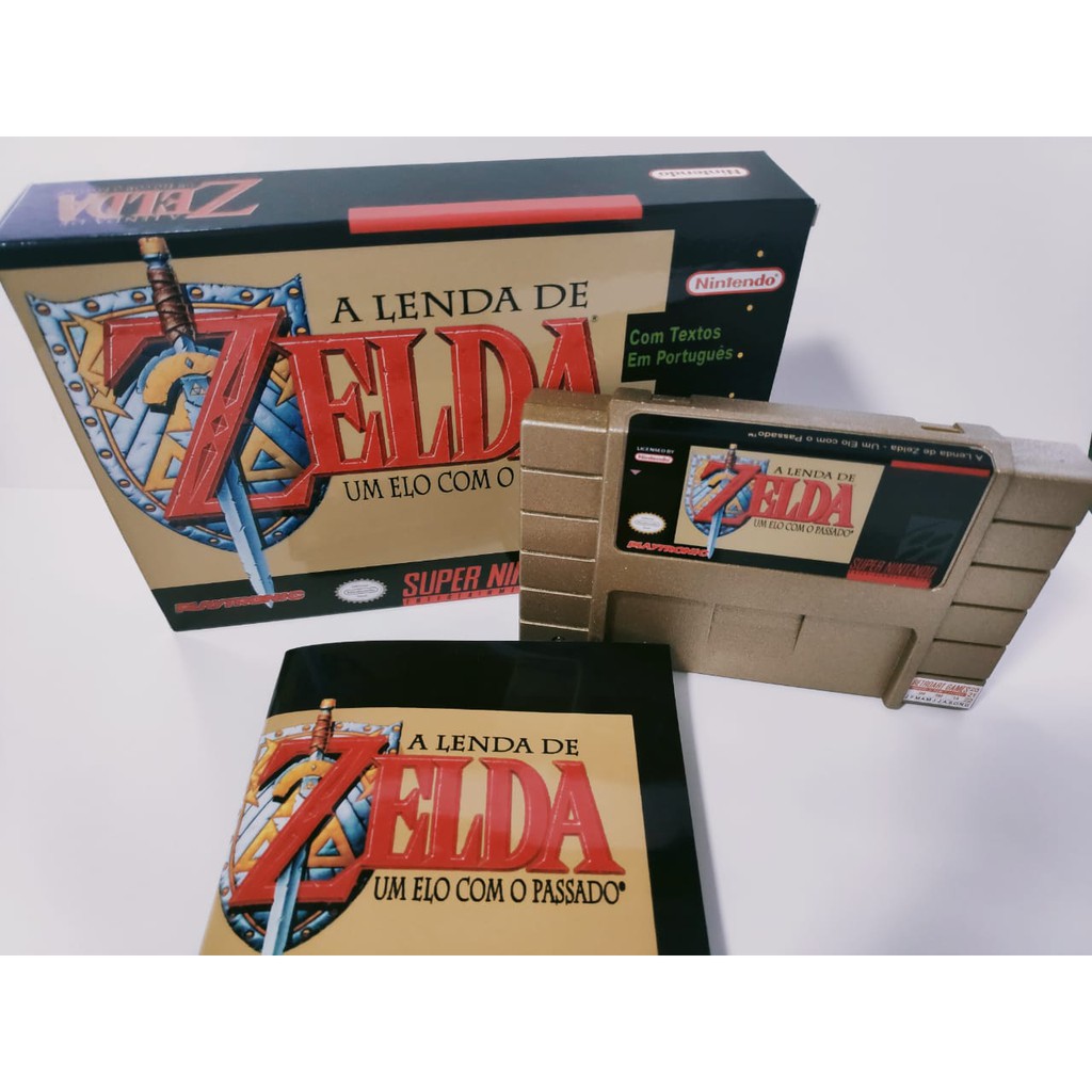 Zelda link to the past com caixa e manual lacrado