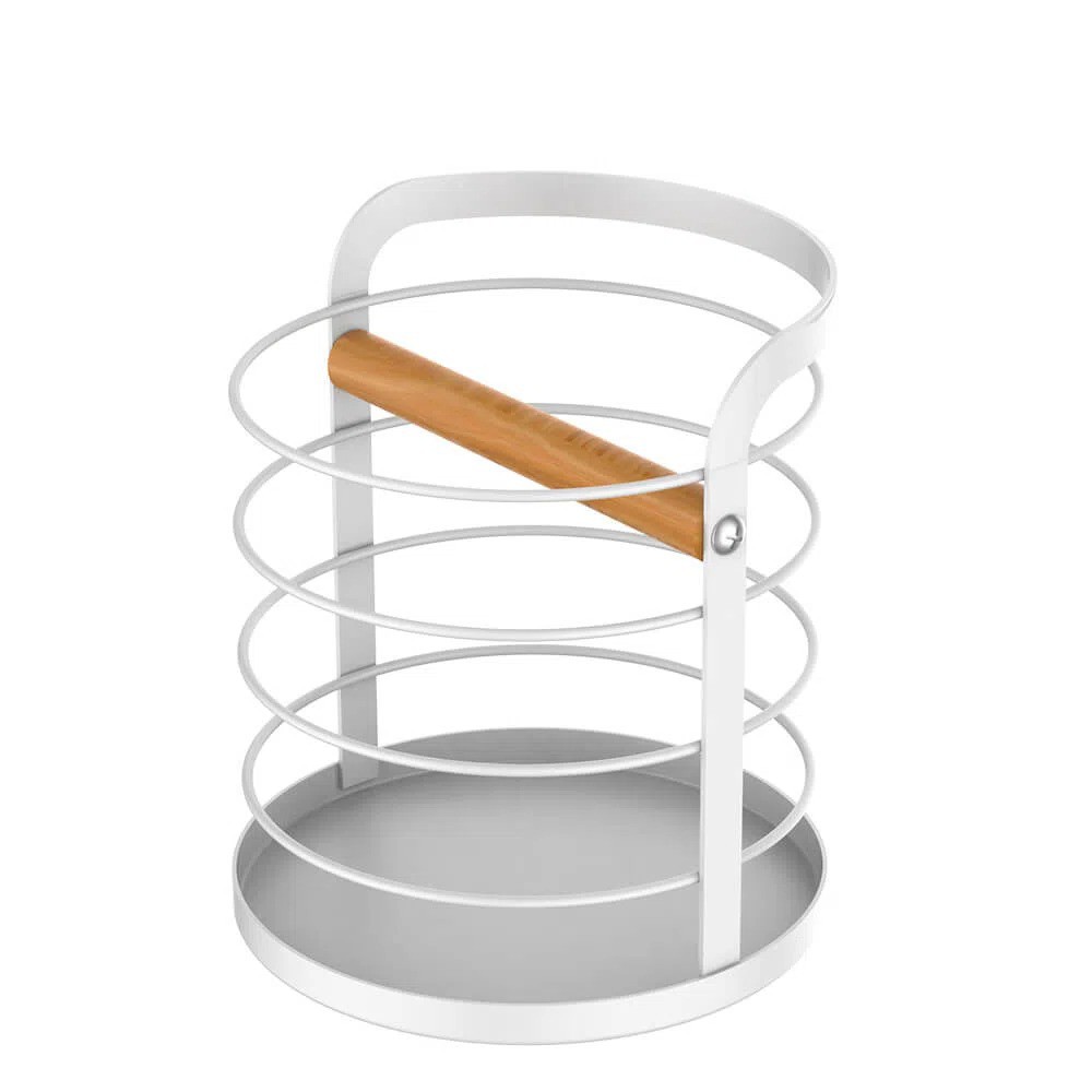 Porta Utensílios Metalla Branco Talheres Cozinha 