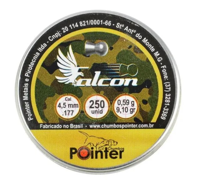 Pointer Falcon 4,5mm 250 unidades Precisao
