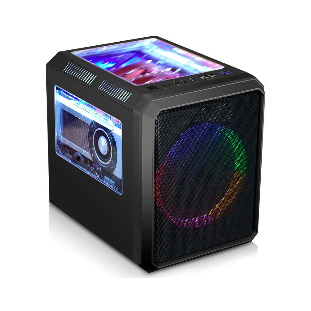 Gabinete Gamer MicroCraft CG-03RC Preto C/1 Fan 5c