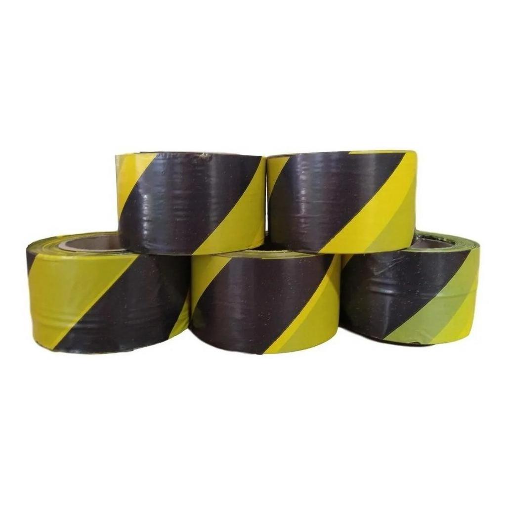 Fita Segurança Preta/amarela  de 200metros para I