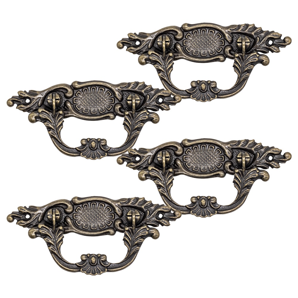 4 Puxadores De Gaveta Armario Colonial Movel Veron