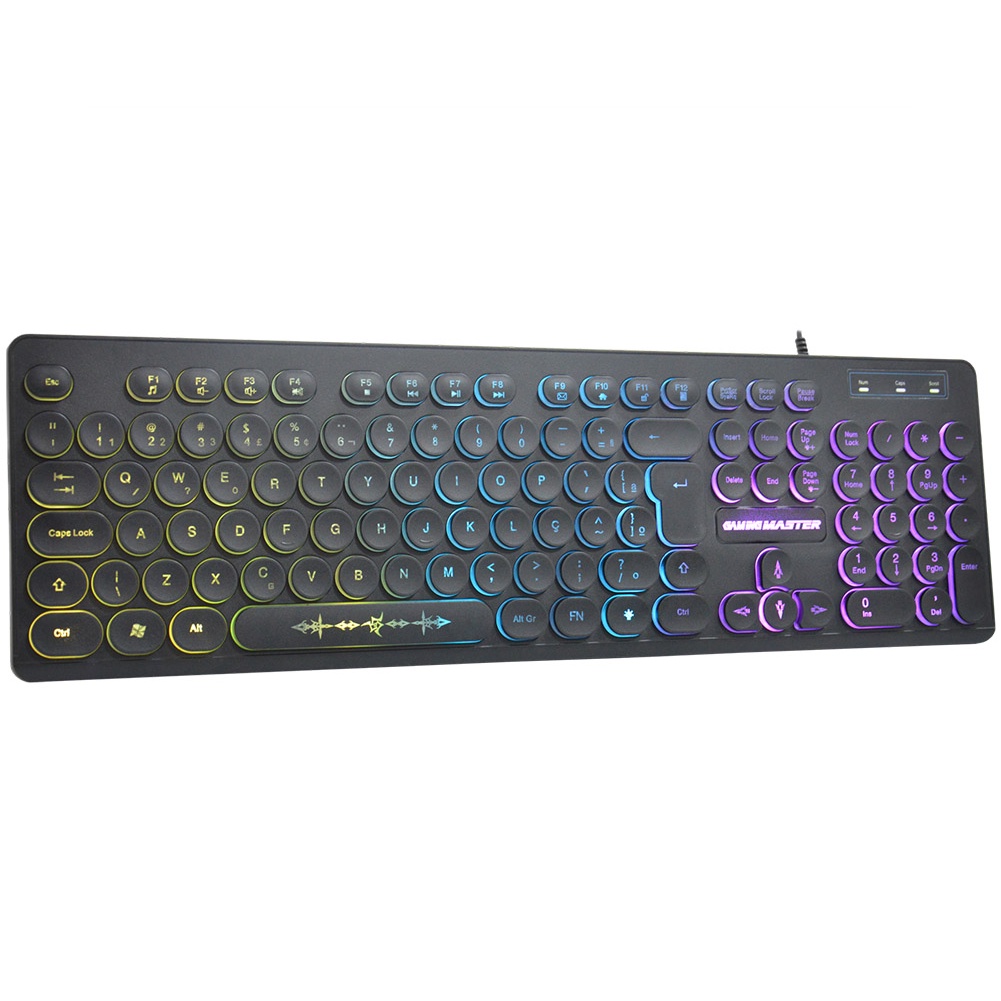 Teclado Gamer K-mex KM7628 SteamPunk Anti-ghost Co