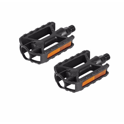Pedal Metalciclo Bicicleta Com Refletor 1/2 Preto 