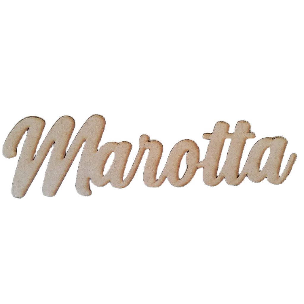 Nomes Personalizado para decoração em MDF crú 3
