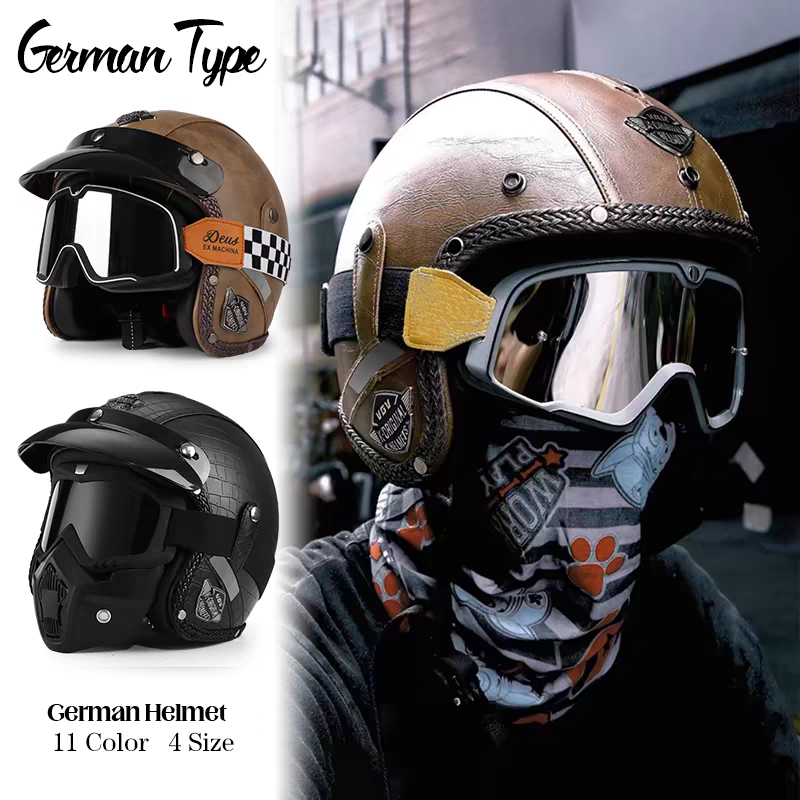 Capacete Retrô Para Motocicleta , Capacetes De Co