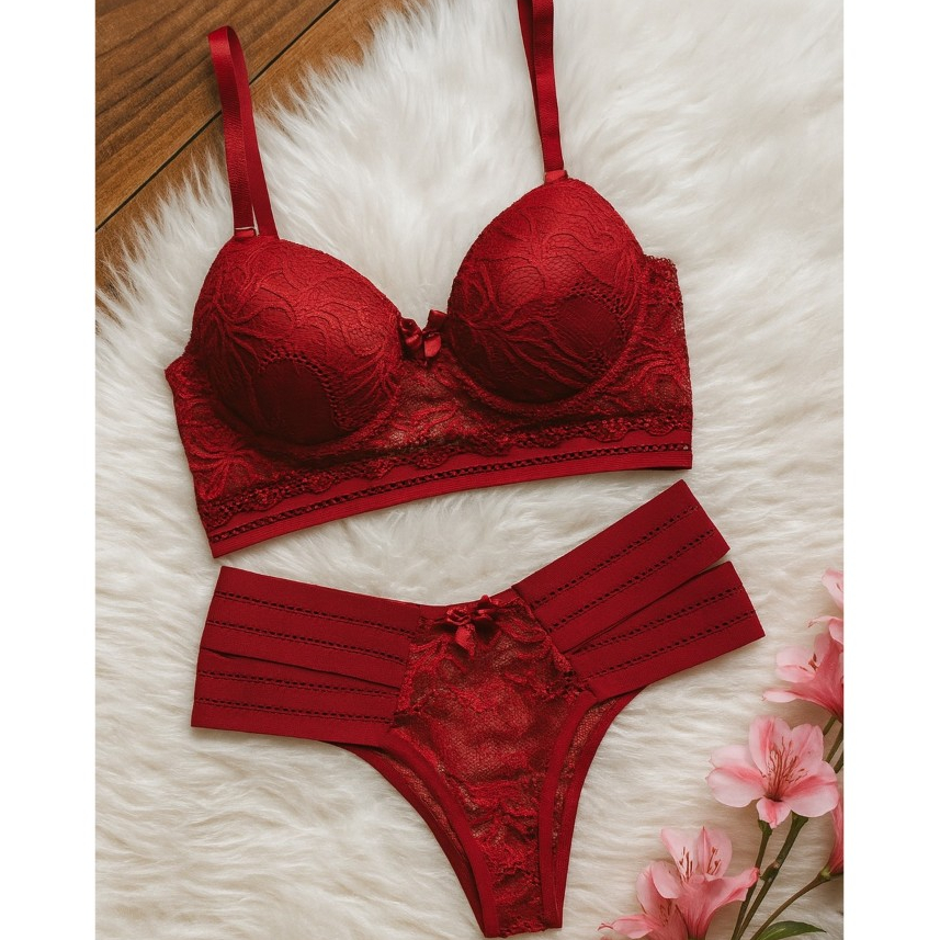 Conjunto 2 Tiras Laterais Sutian Com Calcinha Supe