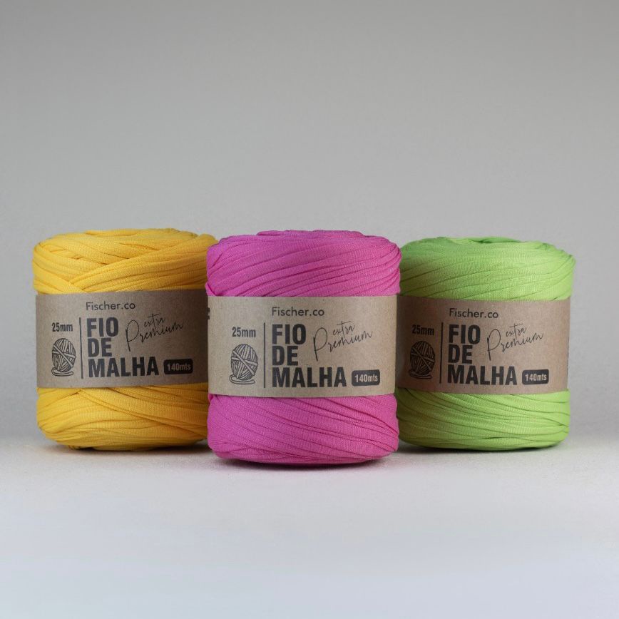 Fio De Malha Extra Premium 25mm Com 140mts