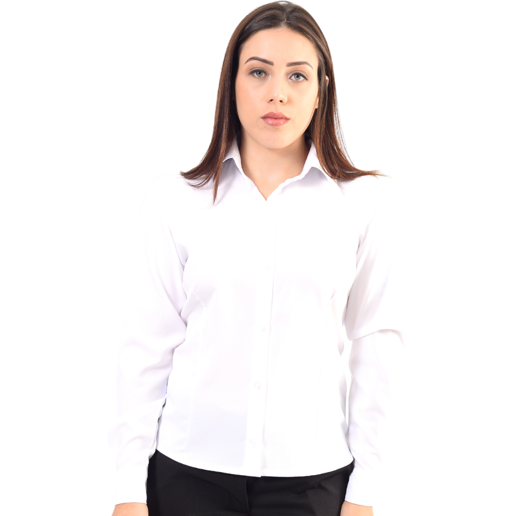 Camisete manga longa camisa social feminina toque 