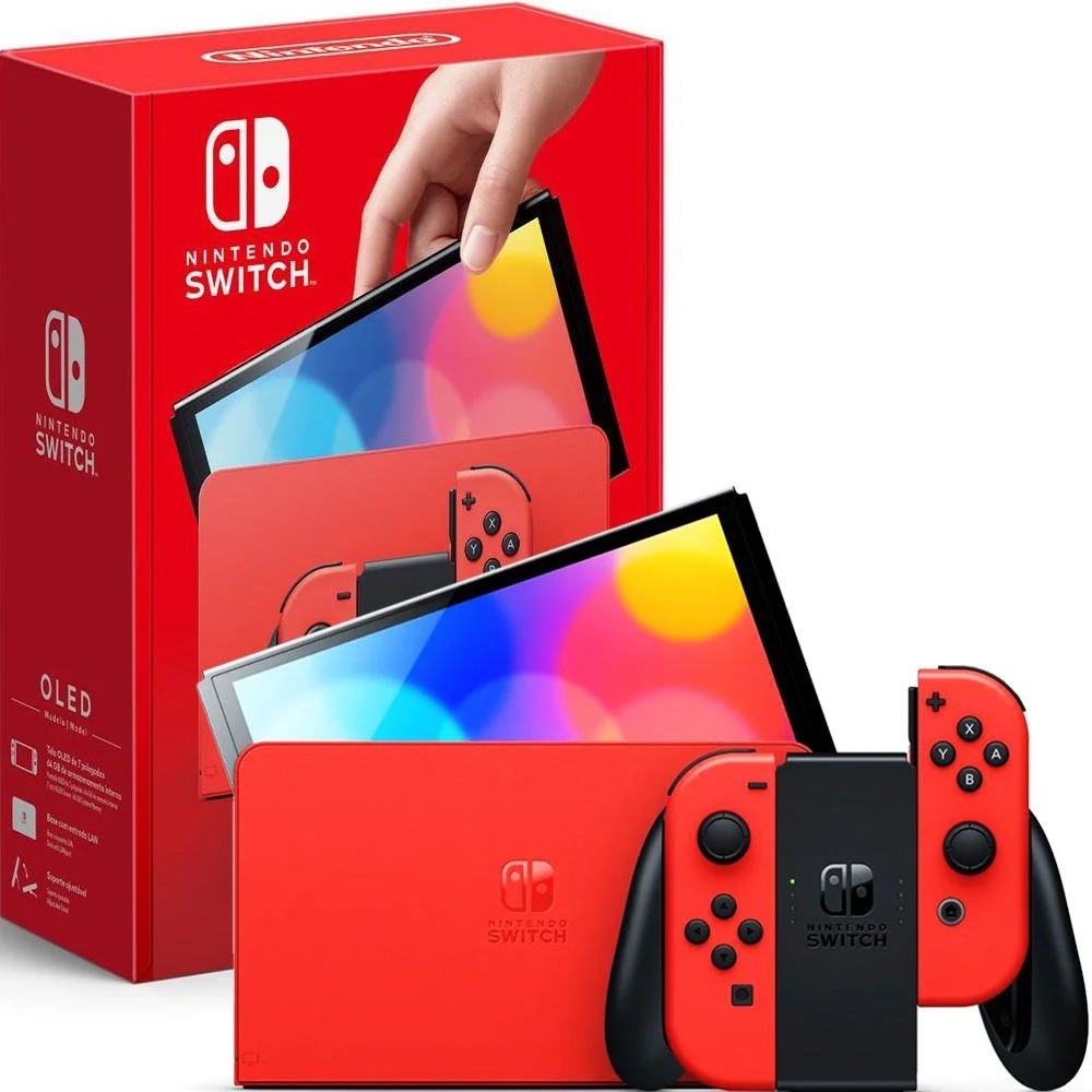 Nintendo Switch Oled Red Mario – Edição es