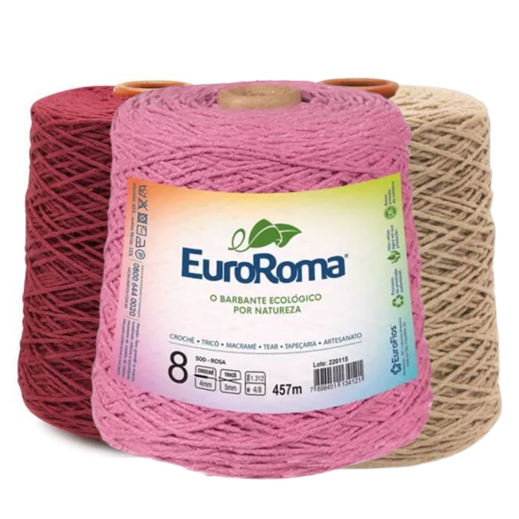 Barbante Euroroma 600g Fio N8 457m