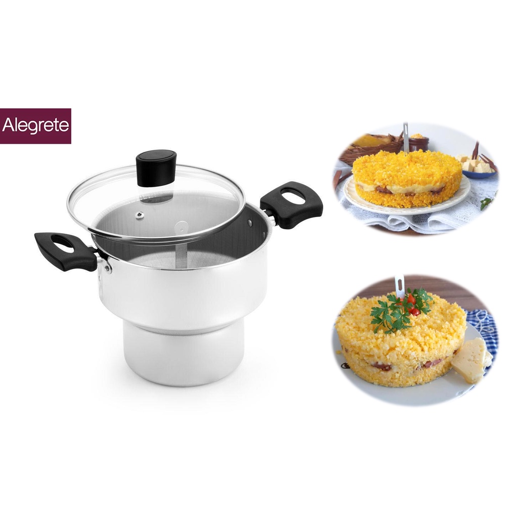 Cuscuzeiro Alegrete Linha Vitória 18cm Polido 