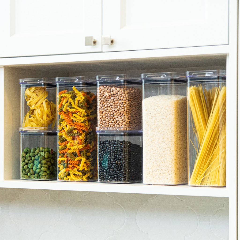 Kit Potes Herméticos Acrílico Transparente Empil