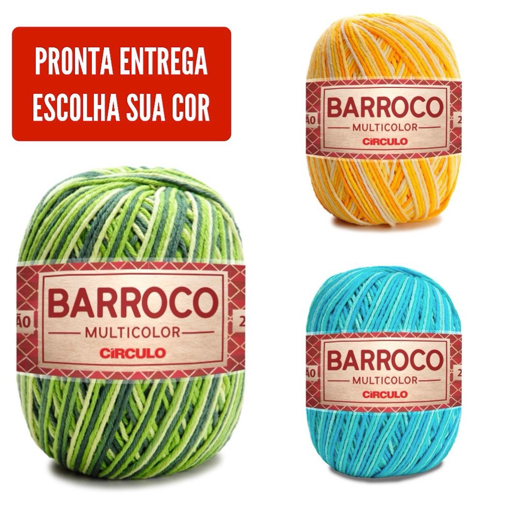 Barbante Barroco Multicolor 400g – Flores 10