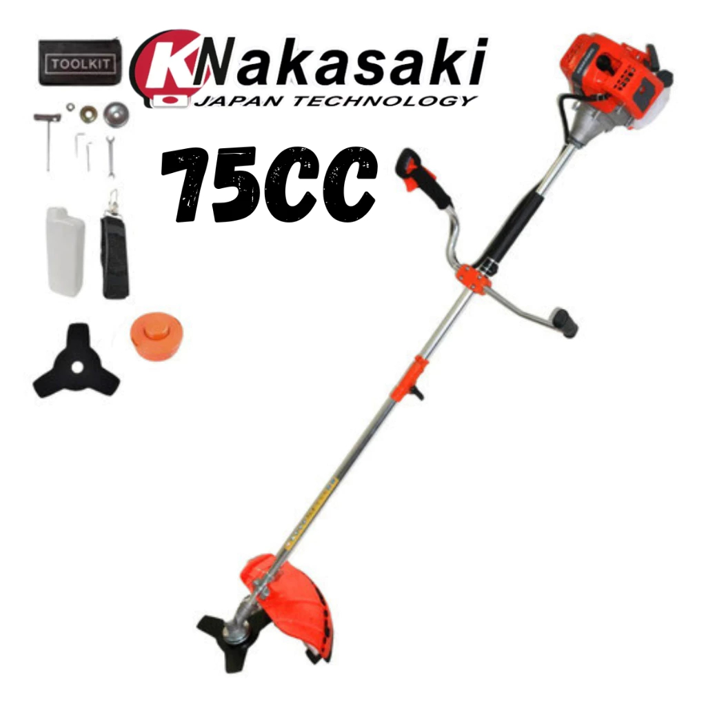 Roçadeira Profissional Cortador de grama 3hp 75Cc