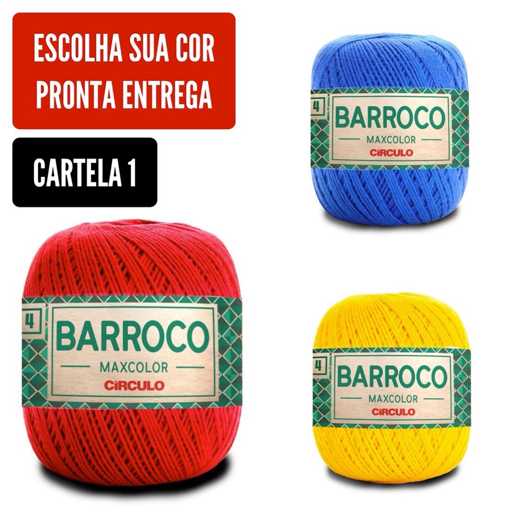 Barbante Barroco MAXCOLOR FIO 4 – 200g e 338