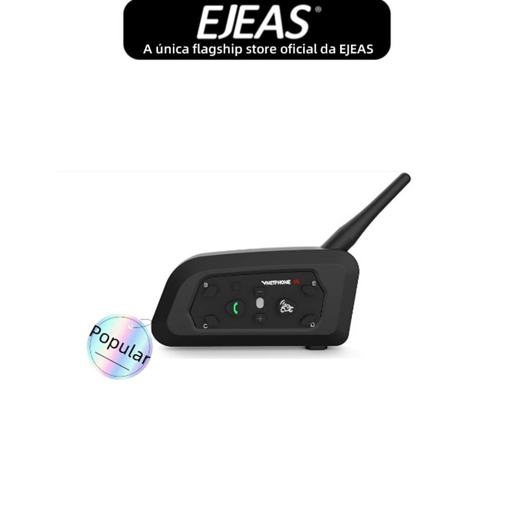 EJEAS V6 Pro+ Type-c Capacete De Motocicleta Fone 