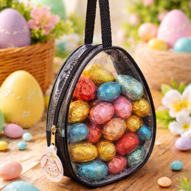 Bolsa Oval Nécessaire Ovo Páscoa / Escolha o Tem