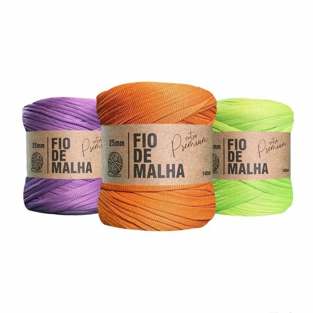 Fio De Malha Extra Premium 25mm Com 140 Metros