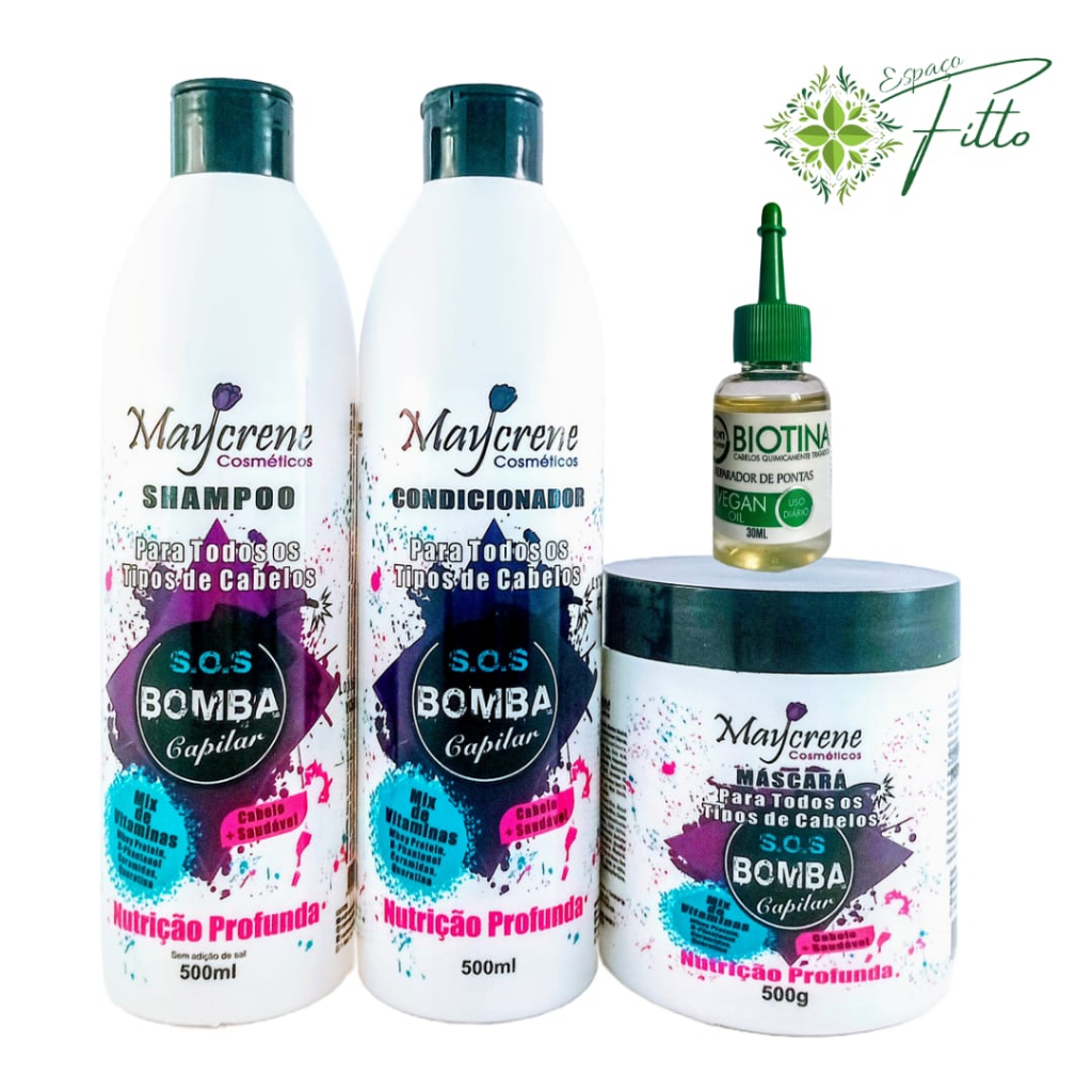 Kit de Tratamento SOS Bomba Capilar Maycrene ̵