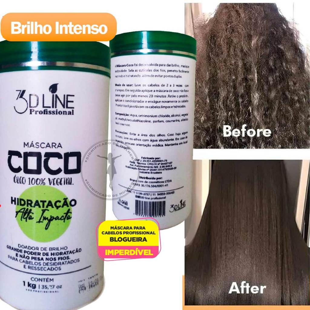 Cabelo Brilhoso Com Mais Vida – Máscara de 