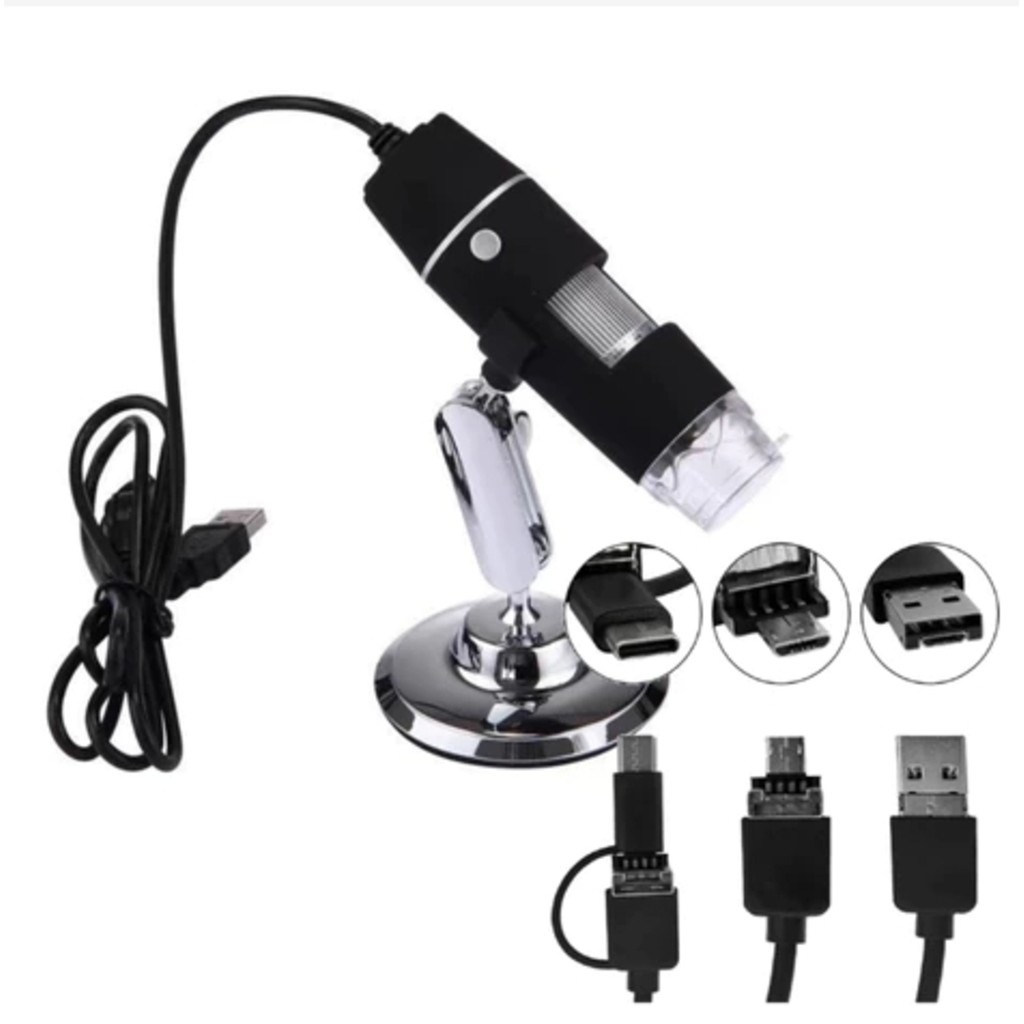 Microscópio Digital USB HD Zoom 1600x Profissiona