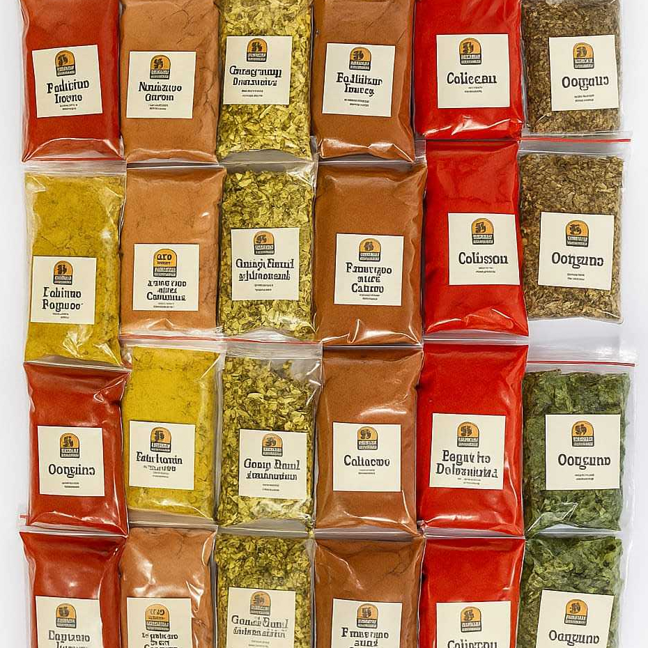 Kit 20 Temperos e Condimentos Naturais em Sachês 