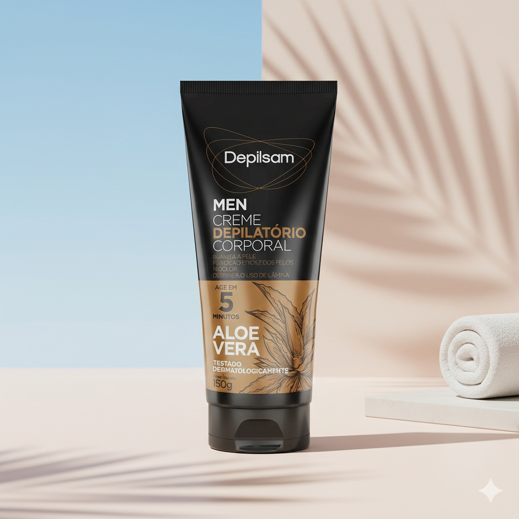 Depilsam Men Creme Depilatório Sport 150g  Depila