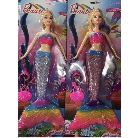 boneca SEREIA com luz e som/ brinquedo infantil/bo