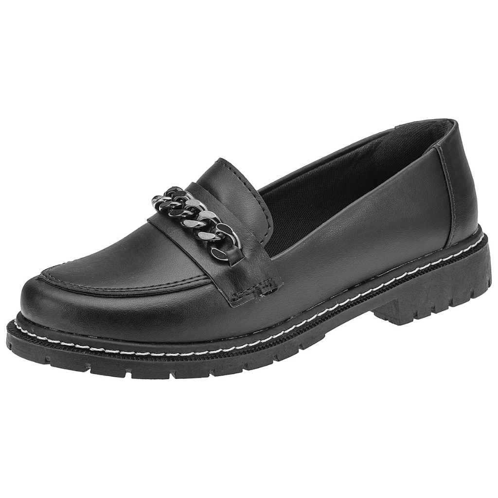 Mocassim Feminino Baixo Oxford Plataforma Blogueir