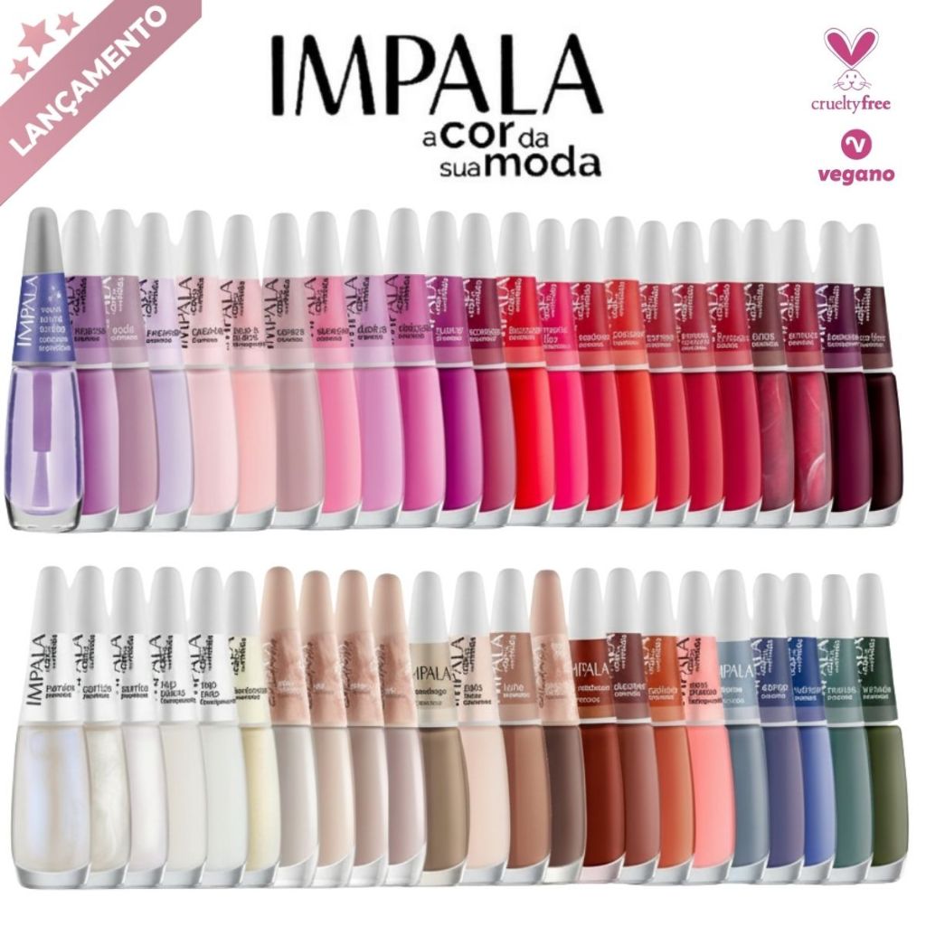 Kit 30 Esmalte Impala Cores Sortidas Sem Repetiç�