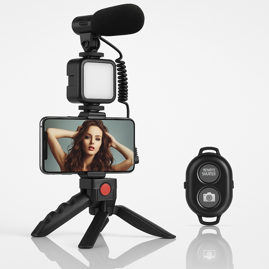Kit de Gravação Youtuber Vídeo Iluminação LED