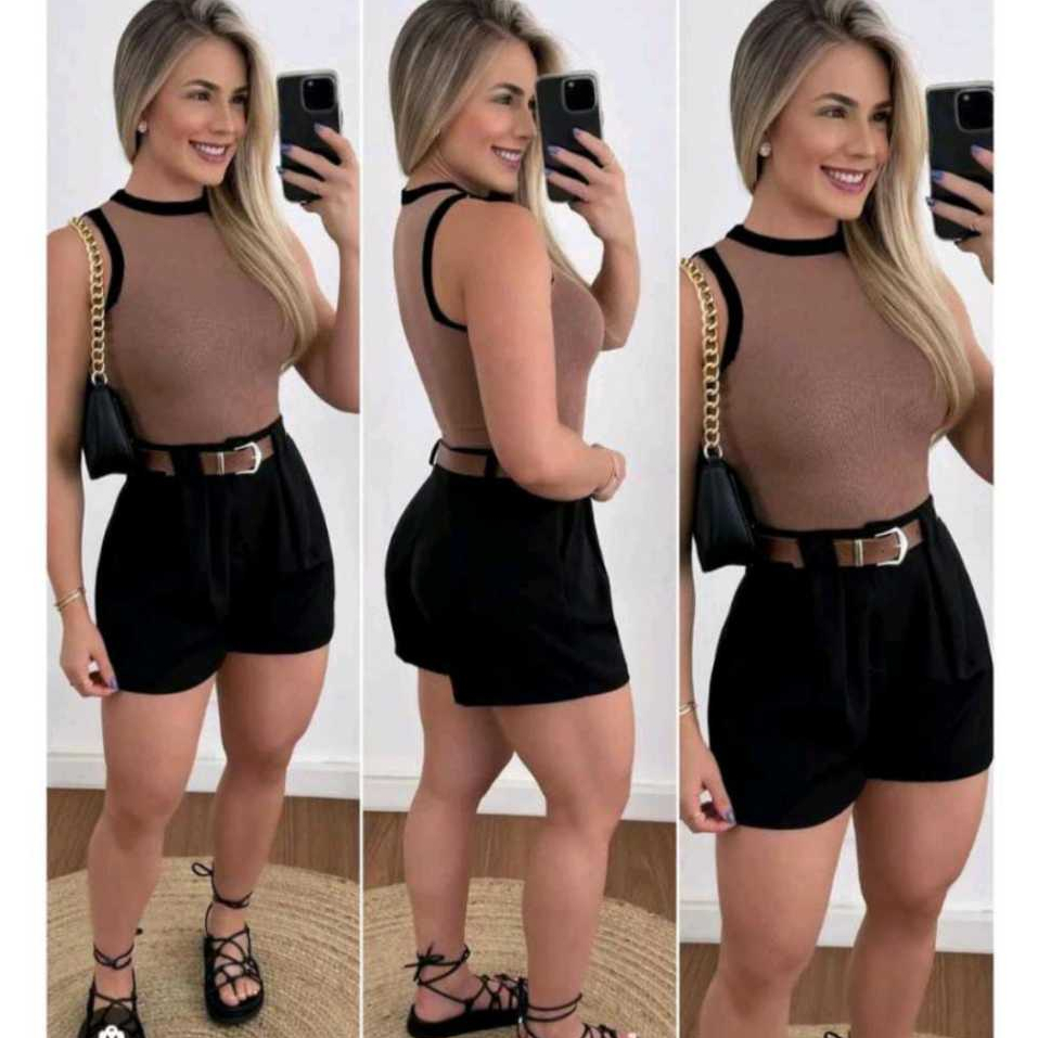 Promoção em alta de Conjunto short, com bolsos n