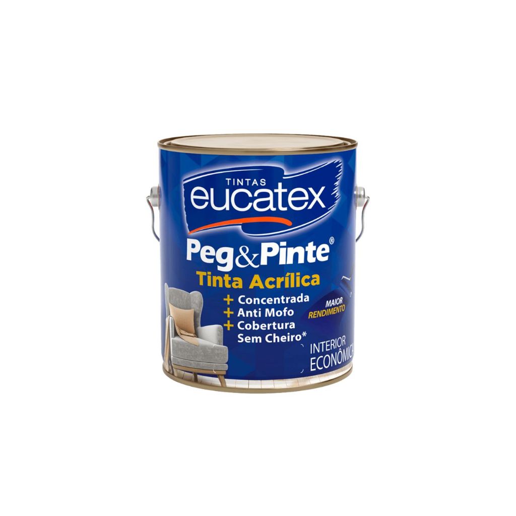 Tinta Eucatex Acrilica Pintura Parede Peg E Pinte 