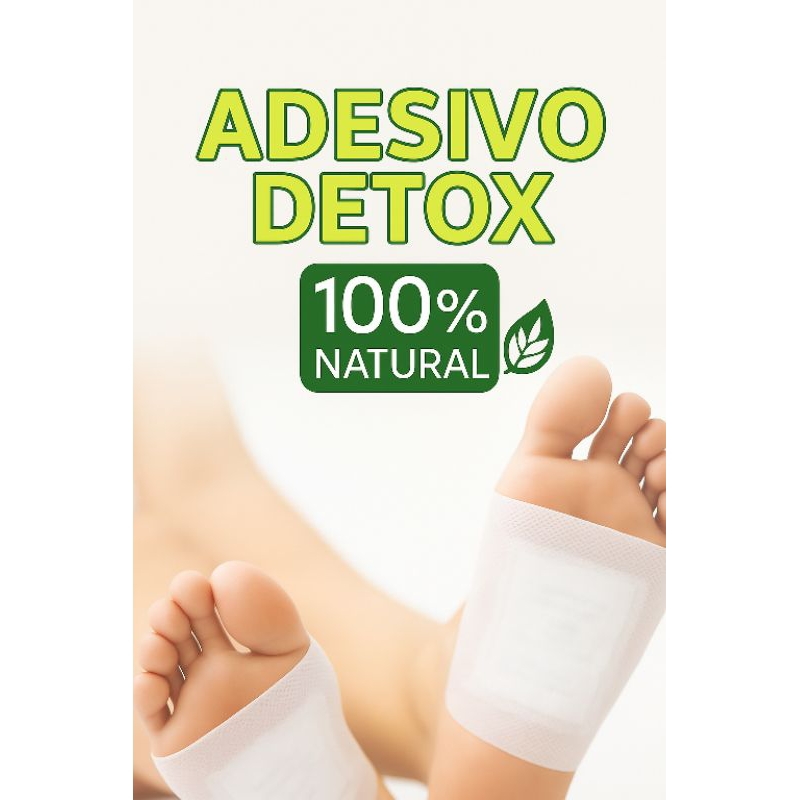 Adesivos Detox Para Pés- Eliminador de Toxinas Co